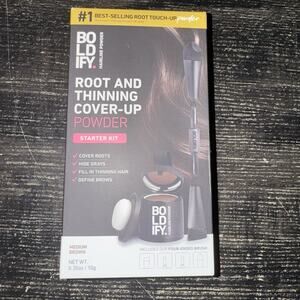 BOLDIFY Root And Thinning Cover Up Powder Starter Kit - Medium Brown Ex 5/27/28